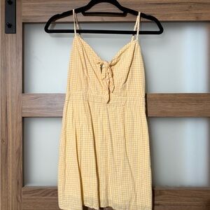 Lulus Yellow Gingham Sundress